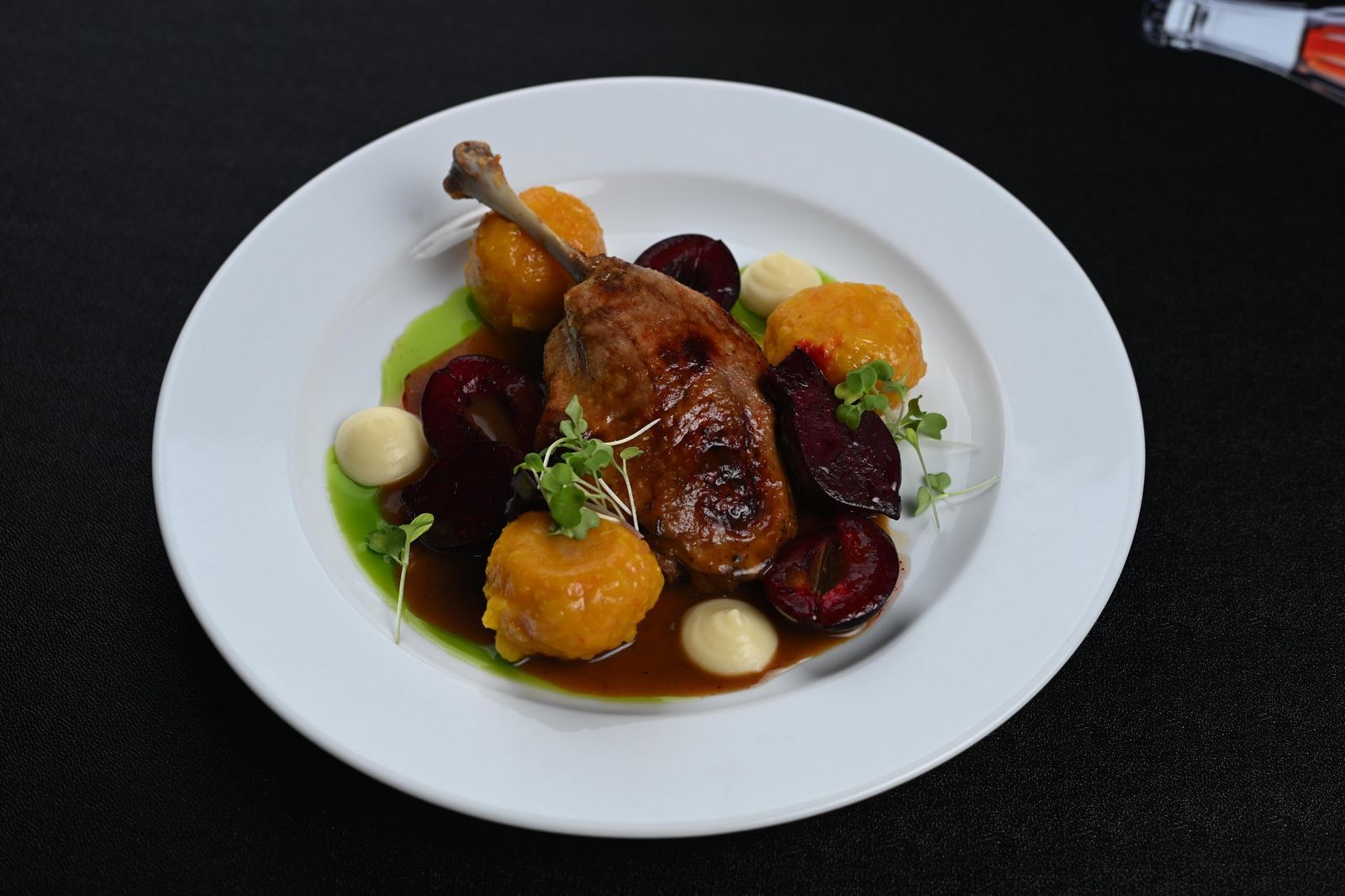 Knedle dyniowo-batatowe z żurawiną