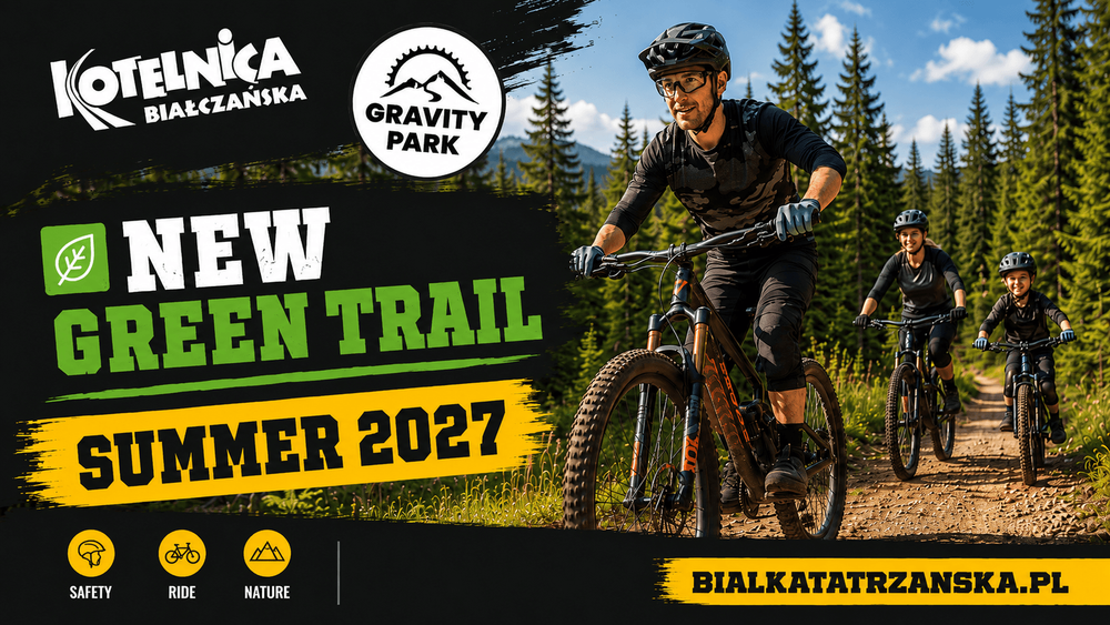 Green means go! A new trail is coming to Gravity Park in Summer 2027